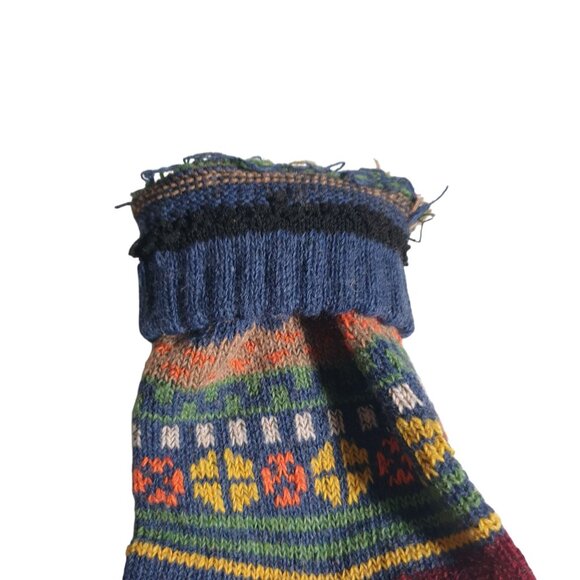 Patterned Multicolor Men Knit Socks Poly Blend Warm Winter Accessory Casual Gift - Picture 4 of 4